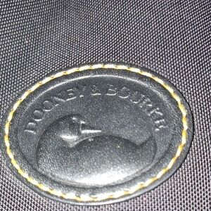 Dooney & Bourke BlackbTote Bag with Gold Accents